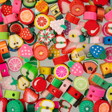 Craft Beads Clay Mixed Shapes Fruit 120/pk