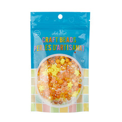 Craft Beads Plastic Star Mix Orange 70g