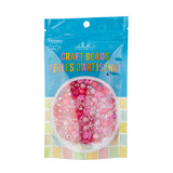 Craft Beads Plastic Star Mix Pink 70g