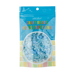 Craft Beads Plastic Star Mix Blue 70g