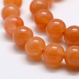 Red Aventurine Beads 8mm Round Grade A (Natural) 15-16" Strand