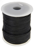 2mm Black Leather Cord 25m