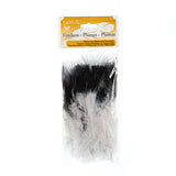 Plumes de Marabout Deux Tons Noir 6g