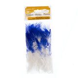 Plumes de Marabout Deux Tons Bleu Royal 6g