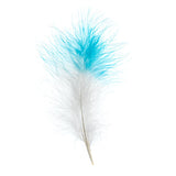 Plumes de Marabout Deux Tons Turquoise 6g