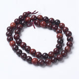 Wood Round Beads 8mm Burmese-Style 15-16" Strand