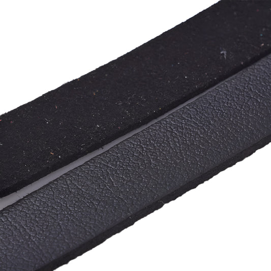 Faux Leather Lace 10mm Black 1m
