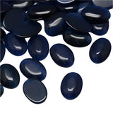 Cat Eye Cabochons, Oval 18x13mm Navy Blue 10/pk