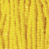 13/0 Czech Charlottes #83130 Opaque Dark Yellow 12str/Hank