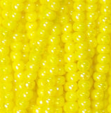 13/0 Czech Charlottes #84110 Opaque Yellow Iris 12str/Hank