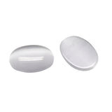 Cat Eye Cabochons, Oval 18x13mm Smoke 10/pk