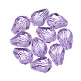 K9 Glass Teardrop Beads 10x8mm Light Violet 10/pk