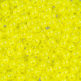 Round Plastic Beads 4mm Lure Yellow Approx 1000/pk