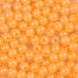 Round Plastic Beads 5mm Glow Orange Approx 1000/pk