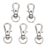 1 1/4" Nickel Key Ring Swivel Clip 10/pk
