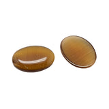 Cat Eye Cabochons, Oval 18x13mm Brown 10/pk