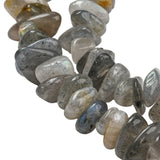 Labradorite (Naturel) Perle Chips 36" Strand