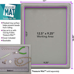 12.5x9.25" Bead Mat Tray with Clear Cover