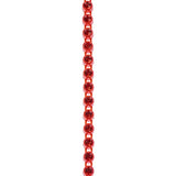 Plastic Rhinestone Banding 2.4mm Red/Light Siam 10yd/pk
