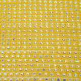 Plastic Rhinestone Banding 2.4mm Lemon/Crystal AB 10yd/pk