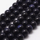 4mm Goldstone Blue (Synthétique) Perles 15-16" Strand