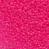 15/0 Toho Seed Beads #978 Luminous Neon Pink 8-9g Vial