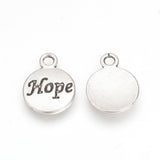 Hope Metal Charm 16x12mm 5/pk