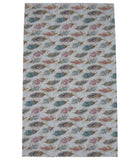 Faux Leather Feathers White/Pink/Blue 8x12in Each