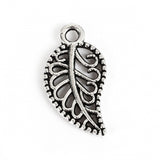 Leaf Metal Charm 14x8mm 10/pk