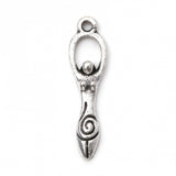 1 2/8" Déesse Métal Charm 5/pk