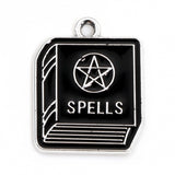 Spell Book Enamel Pendant 22x17mm 5/pk