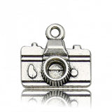 Camera Metal Charm 16x15mm 5/pk
