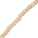 Bone Carved Beads 6mm Antique Ivory 32/Strand