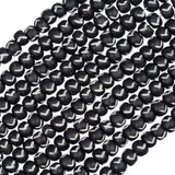 Bone Carved Beads 8mm Black & White 24/Strand