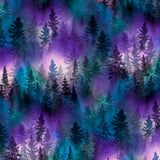 Cotton Fabric Purple Forest #CD8457 - Half Yard