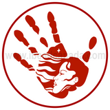 Epoxy Sticker Round 1" MMIWG2S White 10/pk