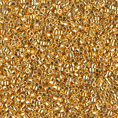 11/0 Delica Bead #0031 24kt Gold Plated 3.3g
