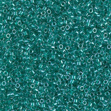 11/0 Delica Bead #0918 Green Aqua Sparkle Lined 5.2g