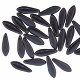 Czech Dagger Beads 5x16mm Jet Black 25/strand