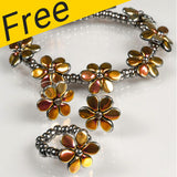 Flowering Meadow Project - Fleurs réalisées à l'aide de perles de pépins Preciosa