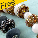 Projet de collier Fulvia - Utilisation de toupies Matubo, Miyuki et Swarovski