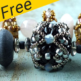 Projet de collier Fulvia - Utilisation de toupies Matubo, Miyuki et Swarovski