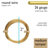 German Style Wire 26g Gold 20m