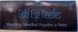 #10 Dazzle-It Gold Eye Beading Aiguilles 25/pk