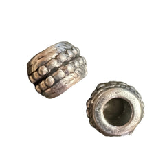 Metal Barrel Beads 8mm Antique Silver 10/pk