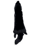 Fur Pelt Black Fox Dyed