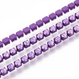 Metal Rhinestone Banding 2mm Dark Orchid 10yd/pk