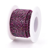 Metal Rhinestone Banding 2mm Purple 10yd/pk