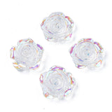 Resin Cabochon Flower 15mm Crystal AB 20/pk