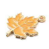 Maple Leaf Enamel Charm 23x17mm 5/pk
